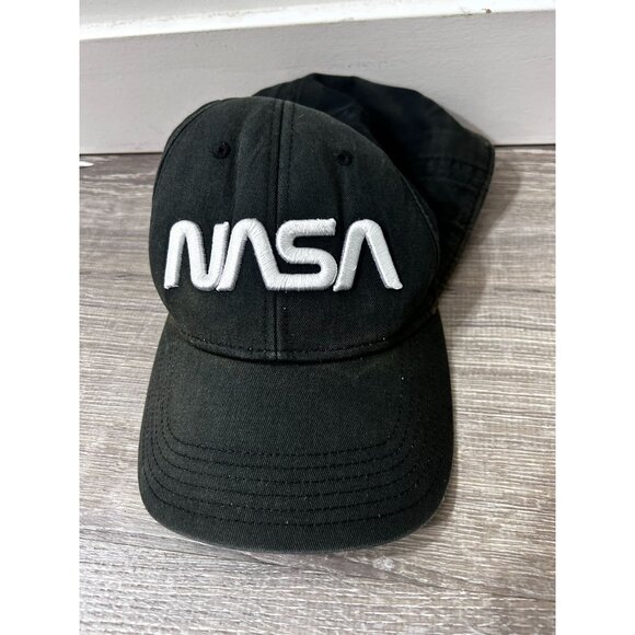 NASA Baseball Cap Hat Adult Adjustable Size Sportwear Black - Picture 1 of 7
